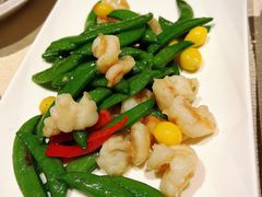 银杏蜜豆炒虾仁-唐拉雅秀酒店-唐苑中餐厅