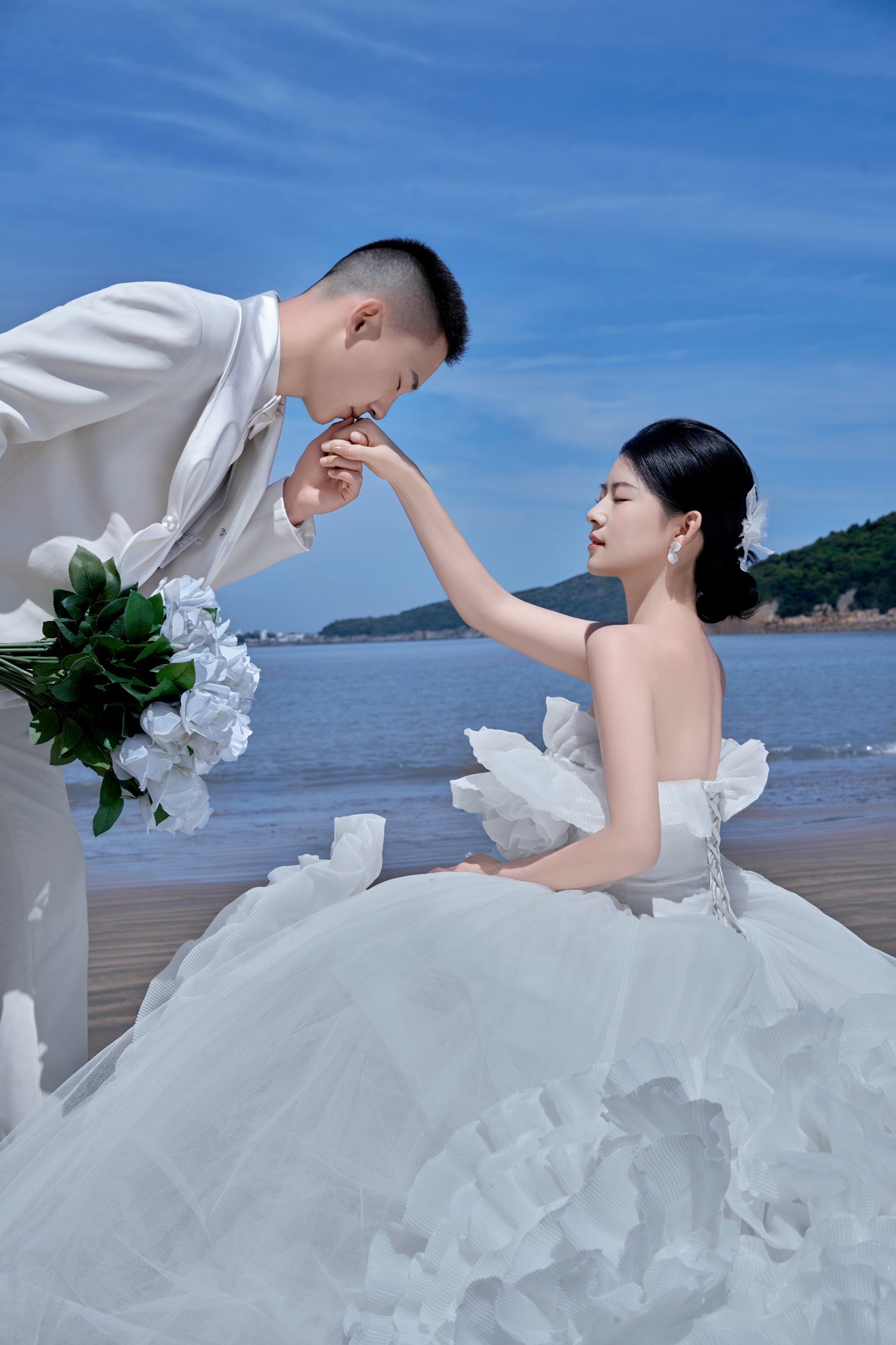 为这组海景婚纱照心动一万次❤️舟山婚纱照