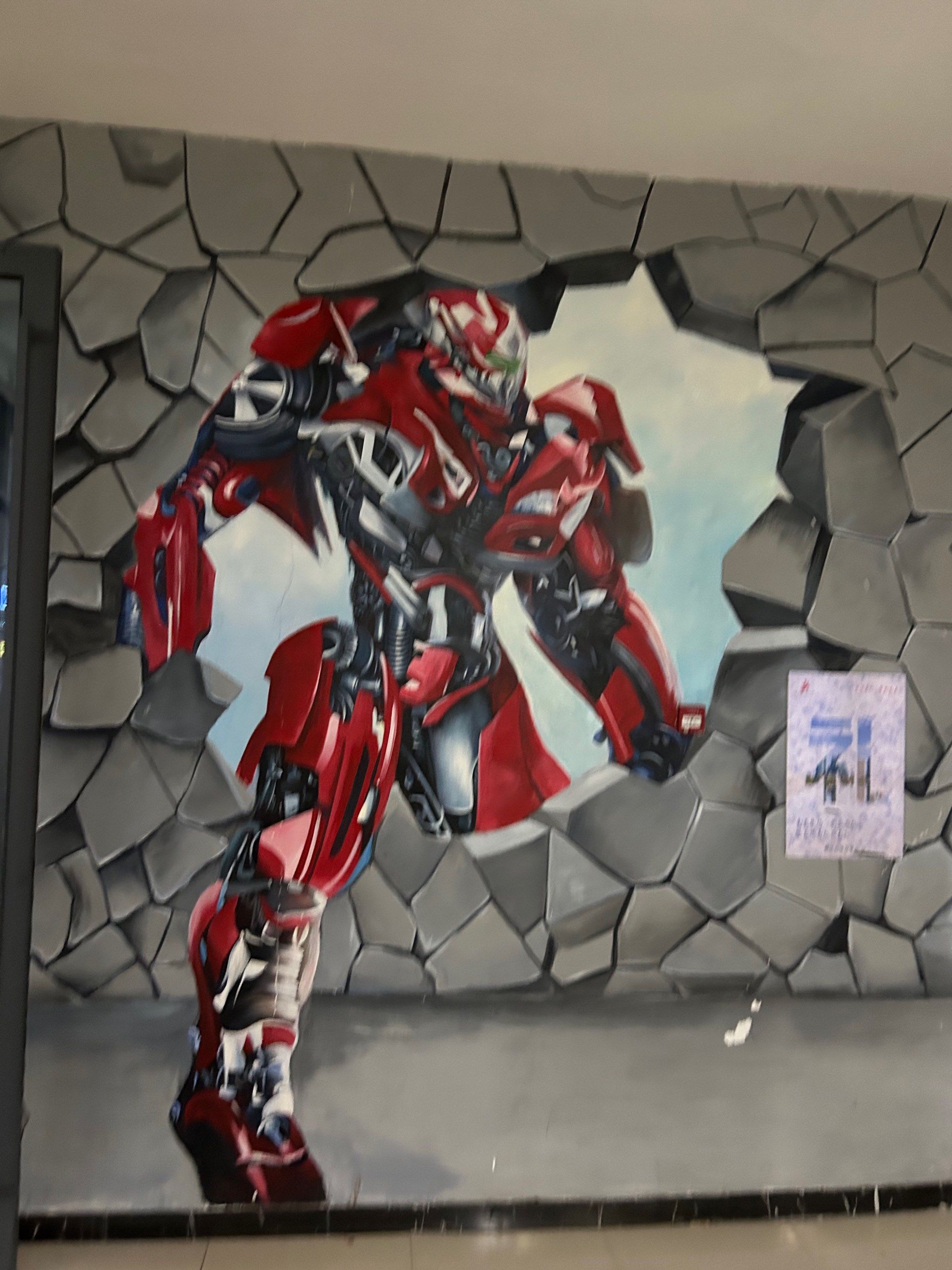 3d墙绘壁画
钢铁侠主题背景墙壁画