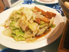 馕炒莲花白-撒拉花儿·新疆菜·清真(太阳宫店)