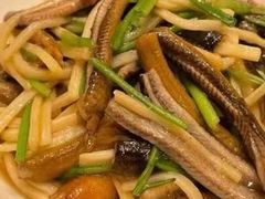 茭白炒现划鳝丝-玫瑰厅上海菜(兴国路店)