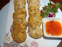 莲藕酿煎虾饼-聚缘堂·海鲜私房菜(松岭路店)
