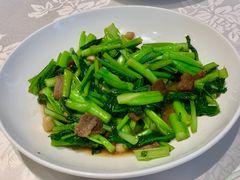 猪油渣炒菜心-品悦酒店(三林古镇店)