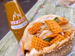 鸡蛋花干夹馍-三兄弟高炉烧饼