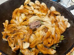 排骨豆角卷子-华盛园卷子王农家菜水库鱼