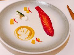 烟熏三文鱼柑橘百香果啫喱-福楼法餐厅FLO