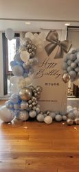-宝宝百日宴周岁生日派对气球布置策划