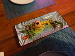 煎日本带子配芒果莎莎和花菜泥-帕歌西班牙餐厅paco tapas