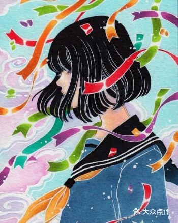 美不胜收,花瓣萦绕的小姐姐