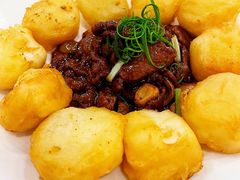 脆皮鲜奶拼蚝油牛肉-和记小菜(东方店)