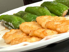 煎墨魚饼併釀青椒-御生皇·新天然居·顺德鱼生·顺德菜·广式早茶