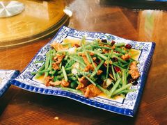 野芹菜炒肉丝-老味道1992(武当山店)