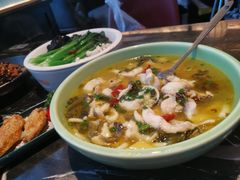 白灼菌菇菜心-新白鹿餐厅(虹桥南丰城店)