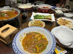 -东来菜馆•手抓海鲜家常菜•海鲜锅贴(鸽子窝店)