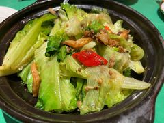 啫啫虾干生菜煲-誉八仙茶室酒楼(新天地店)