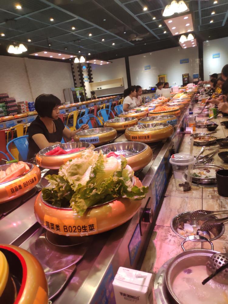 汤美自助回转火锅(大朗永旺店)-"又来了永旺3楼吃汤美自助回转火锅,不