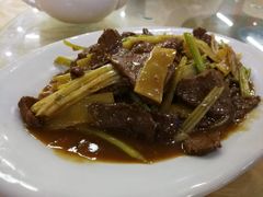 子姜炒牛肉-九和鸿禧饭店