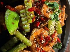 干锅基围虾-二钳洞庭虾蟹·江湖菜(成都鹭岛店)