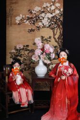 -后宫·古装汉服京剧儿童亲子全家福摄影