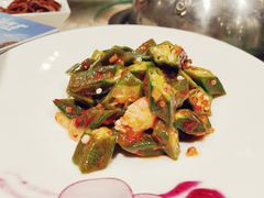 凉拌秋葵-船梆煮•蒸汽海鲜·炉火烤肉(五四广场店)