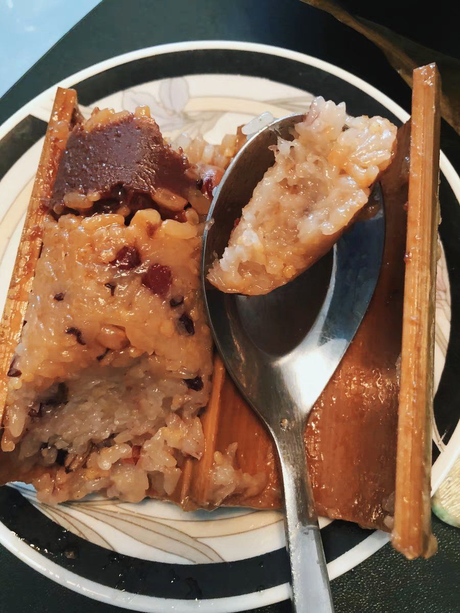 甜而不腻红豆沙粽子