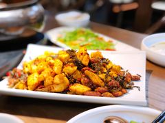 普洱茶炒包浆豆腐-云海肴·云南小炒·汽锅鸡(曲江大悦城店)