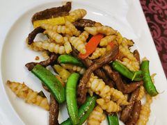 碧绿玉螺炒牛柳-港湾宴会厅(京基百纳店)