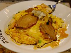 虾仁叉烧双拼滑蛋饭-旺记冰室(九龙中心大厦店)