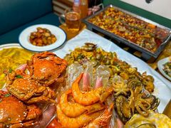 -东来菜馆•手抓海鲜家常菜•海鲜锅贴(鸽子窝店)