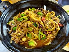 干锅牛肉丝-张关合渣(航空大道店)