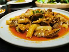 蒜蓉年糕炒花甲-景笙毋米粥底火锅(20年老字号)