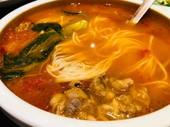 酸汤肥牛空心面-阿庄新豫菜(航海东路店)