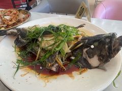 清蒸石斑鱼-覃记海鲜美食餐厅