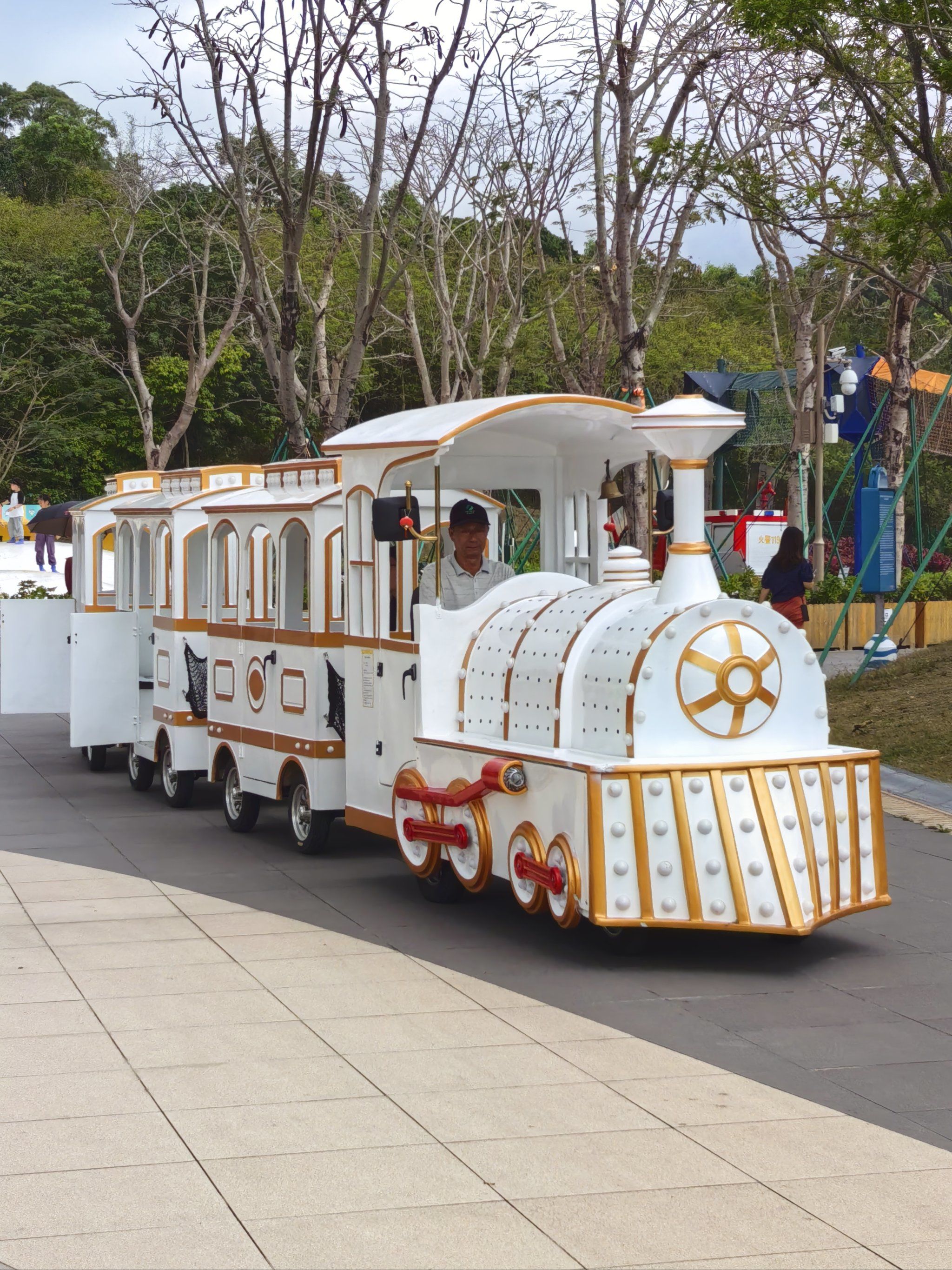 童话中的白色小火车