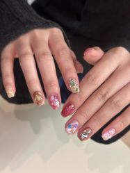 -复古绿·少女主题美甲美睫