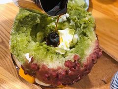 抹茶生乳かき氷-WONDER ICE 萬得冰田(建設路总店)