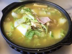 家乡咸肉青菜豆腐锅-京城小江南·土菜馆·蒸白鱼(东四十条店)