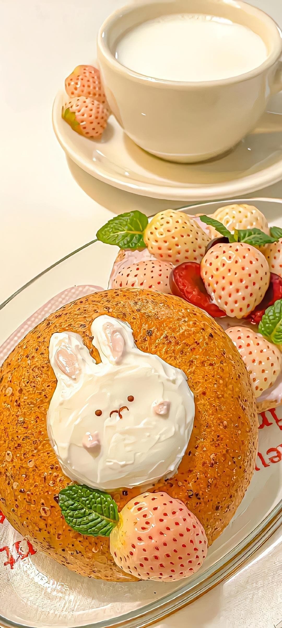 甜蜜草莓三明治