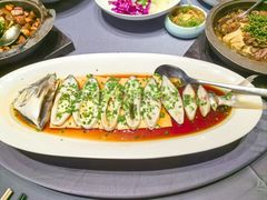 葱香海金鲳鱼-狮王府淮扬菜(万象城店)
