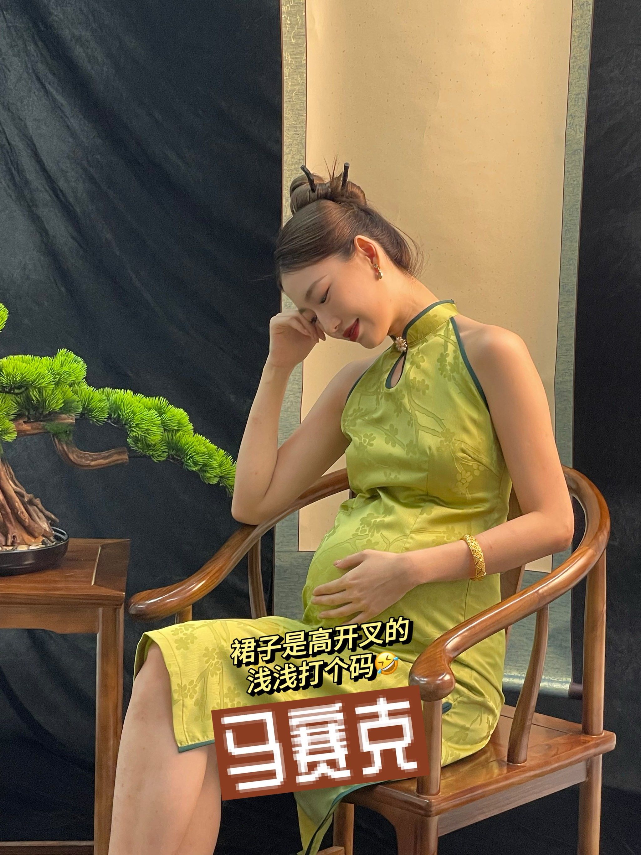 没想到吧,我的旗袍孕妇照居然深受好评!