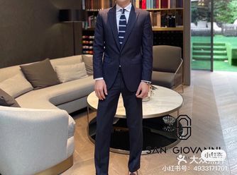 福州西装定制｜修身男士条纹西服