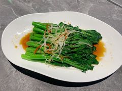 白灼广东菜心-1937青岛老味道·海肠捞饭·青岛菜(大鲍岛栈桥店)