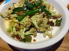 干锅有机花菜-胖老汉椒麻鸡清真新疆菜(西御街店)