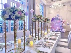 -团子宝宝宴派对百日宴生日布置策划·求婚策划·气球布置别墅民宿