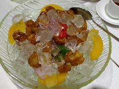冰镇蜜桃猪颈肉-山泉公馆酒家(广州东站店)
