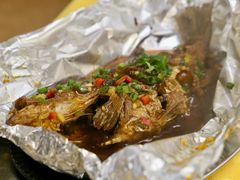 锡纸烧汁焗鲈鱼-肥姐美食(同福中路店)