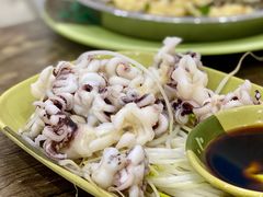 芥末白灼八爪鱼-贞姨美食·老字号海鲜大排档