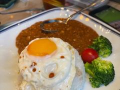 肉酱鸡蛋饭-香港新曜记茶餐厅(万泰城店)