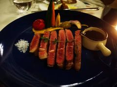 澳洲谷饲肉眼牛排配烤蔬菜土豆泥-花·fleur古董西餐厅(西城夜未央店)