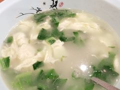 小白菜鸡蛋豆腐汤-银村街粥店(北线阁店)